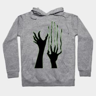 Zombie hands Silhouette. Halloween Party decoration Hoodie